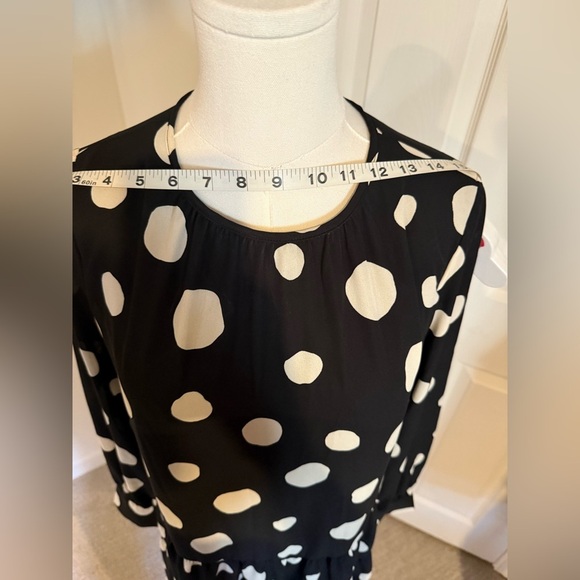 A New Day Black & White Polka Dot Tiered Mini Dress – XS - NWOT - Picture 9 of 14